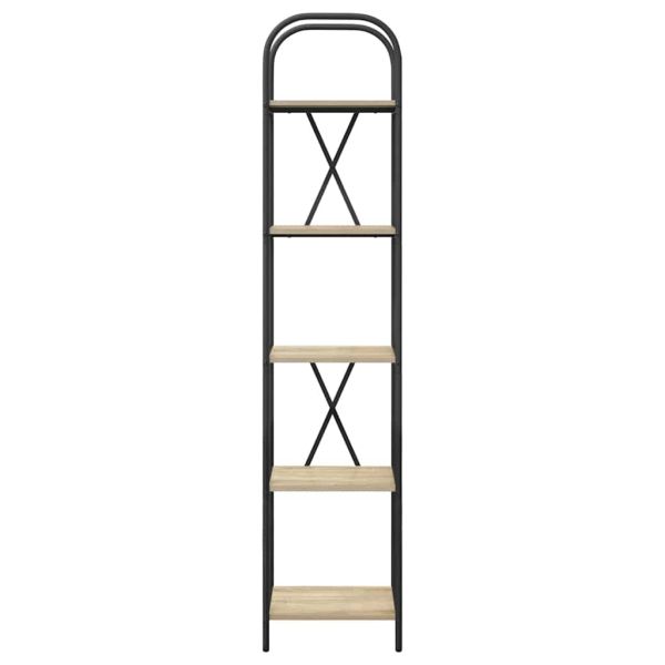 Рафт за книги Сонома дъб 40 x 30 x 183 см Инженерно дърво