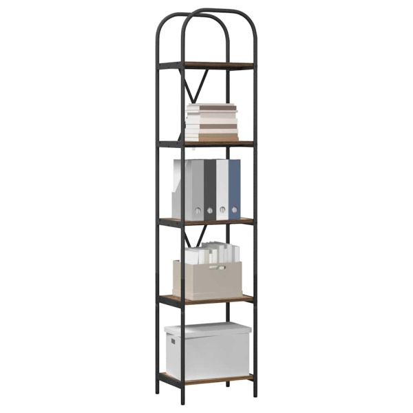 Рафт за книги Димян дъб 40 x 30 x 183 см Инженерно дърво