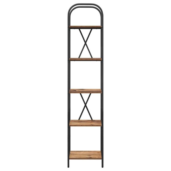 Рафт за книги Старо дърво 40 x 30 x 183 см Инженерно дърво