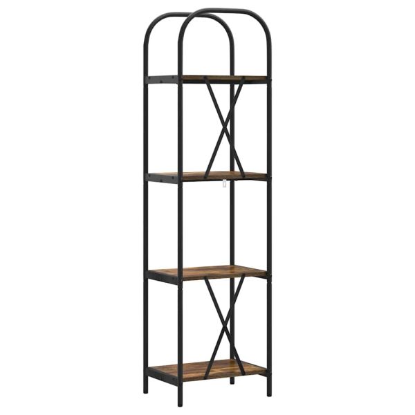 Рафт за книги Димян дъб 40 x 30 x 146 см Инженерно дърво