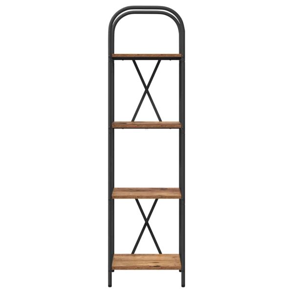 Рафт за книги Старо дърво 40 x 30 x 146 см Инженерно дърво