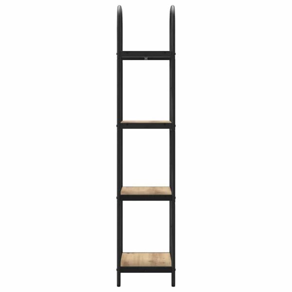 Рафт за книги Дъб 40 x 30 x 146 см Инженерно дърво