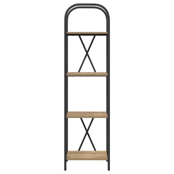 Рафт за книги Дъб 40 x 30 x 146 см Инженерно дърво