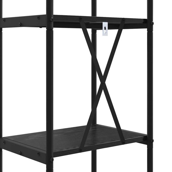 Рафт за книги Черния дъб 40 x 30 x 109 см Инженерно дърво