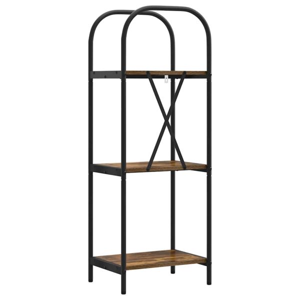 Рафт за книги Димян дъб 40 x 30 x 109 см Инженерно дърво