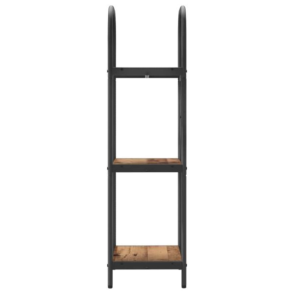 Рафт за книги Старо дърво 40 x 30 x 109 см Инженерно дърво