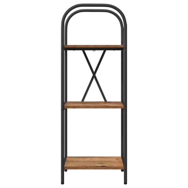 Рафт за книги Старо дърво 40 x 30 x 109 см Инженерно дърво