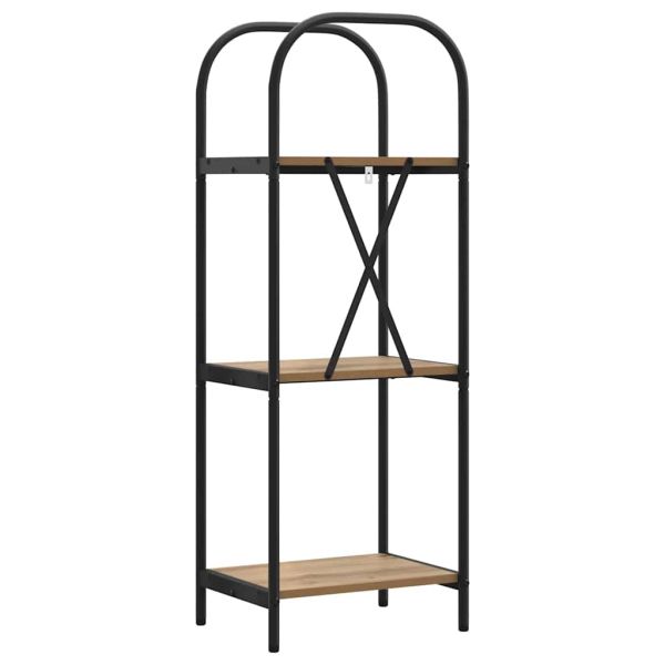 Рафт за книги Дъб 40 x 30 x 109 см Инженерно дърво