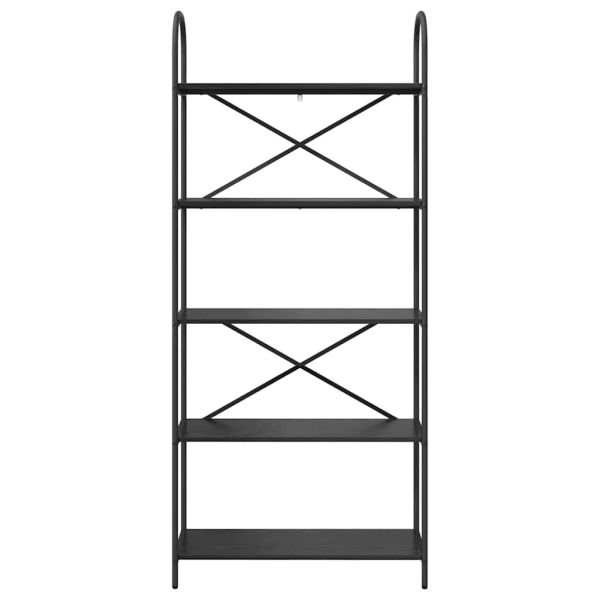 Рафт за книги Черния дъб 80 x 30 x 183 см Инженерно дърво