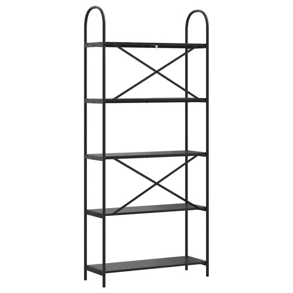 Рафт за книги Черния дъб 80 x 30 x 183 см Инженерно дърво