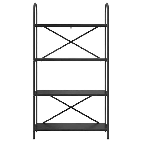 Рафт за книги Черния дъб 80 x 30 x 146 см Инженерно дърво