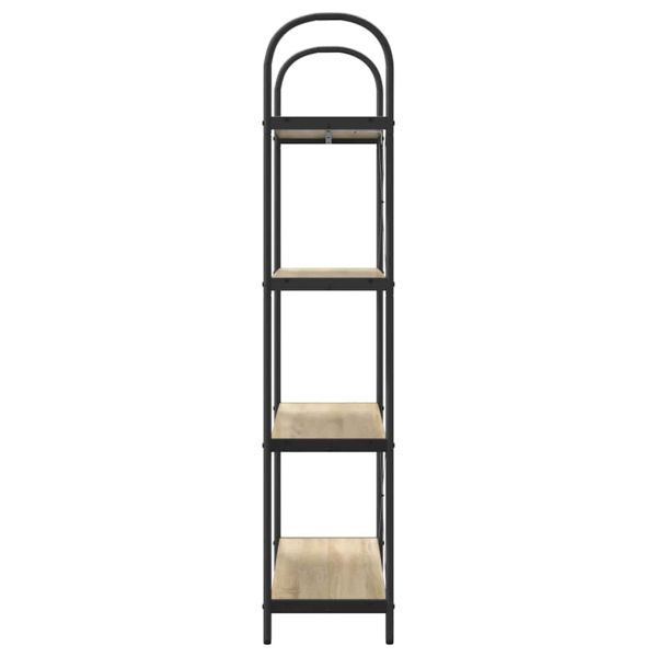 Рафт за книги Сонома дъб 80 x 30 x 146 см Инженерно дърво