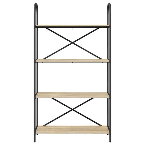 Рафт за книги Сонома дъб 80 x 30 x 146 см Инженерно дърво