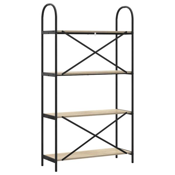 Рафт за книги Сонома дъб 80 x 30 x 146 см Инженерно дърво