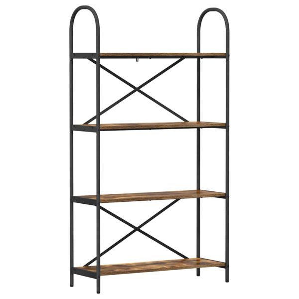 Рафт за книги Димян дъб 80 x 30 x 146 см Инженерно дърво