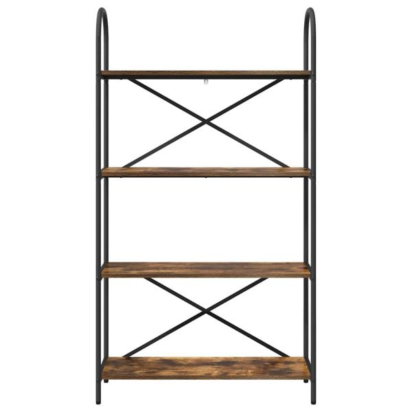 Рафт за книги Димян дъб 80 x 30 x 146 см Инженерно дърво