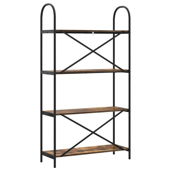 Рафт за книги Димян дъб 80 x 30 x 146 см Инженерно дърво