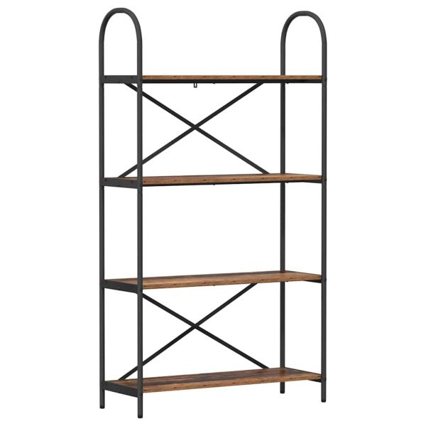 Рафт за книги Старо дърво 80 x 30 x 146 см Инженерно дърво