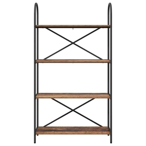 Рафт за книги Старо дърво 80 x 30 x 146 см Инженерно дърво