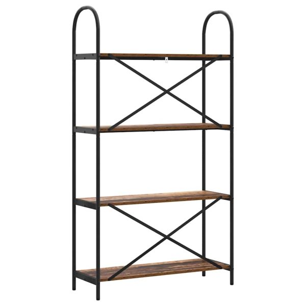 Рафт за книги Старо дърво 80 x 30 x 146 см Инженерно дърво