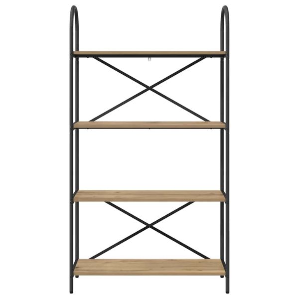 Рафт за книги Дъб 80 x 30 x 146 см Инженерно дърво