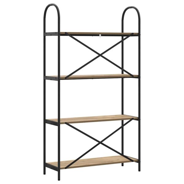 Рафт за книги Дъб 80 x 30 x 146 см Инженерно дърво