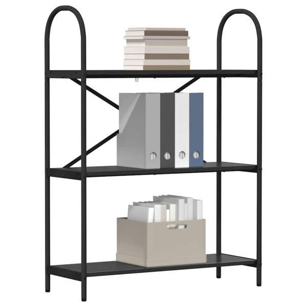 Рафт за книги Черния дъб 80 x 30 x 109 см Инженерно дърво