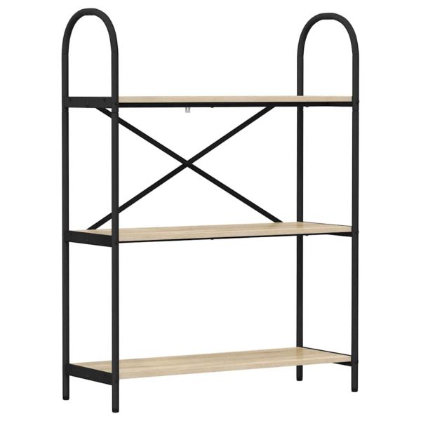 Рафт за книги Сонома дъб 80 x 30 x 109 см Инженерно дърво