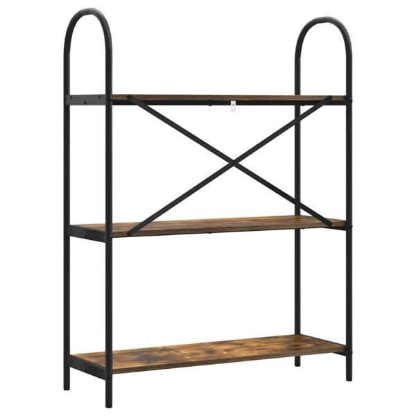 Рафт за книги Димян дъб 80 x 30 x 109 см Инженерно дърво