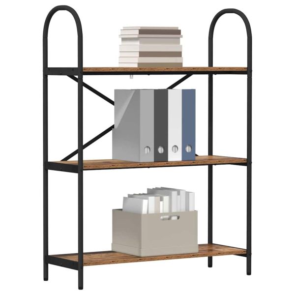 Рафт за книги Старо дърво 80 x 30 x 109 см Инженерно дърво