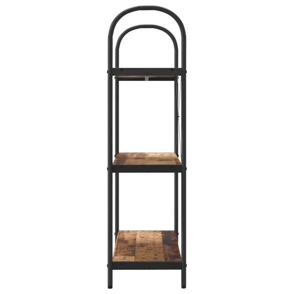 Рафт за книги Старо дърво 80 x 30 x 109 см Инженерно дърво