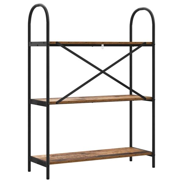 Рафт за книги Старо дърво 80 x 30 x 109 см Инженерно дърво