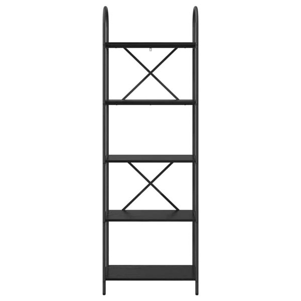 Рафт за книги Черния дъб 60 x 30 x 183 см Инженерно дърво