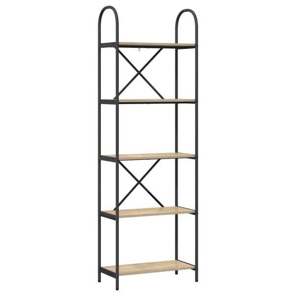 Рафт за книги Сонома дъб 60 x 30 x 183 см Инженерно дърво