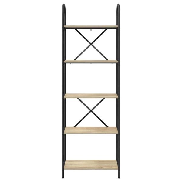 Рафт за книги Сонома дъб 60 x 30 x 183 см Инженерно дърво