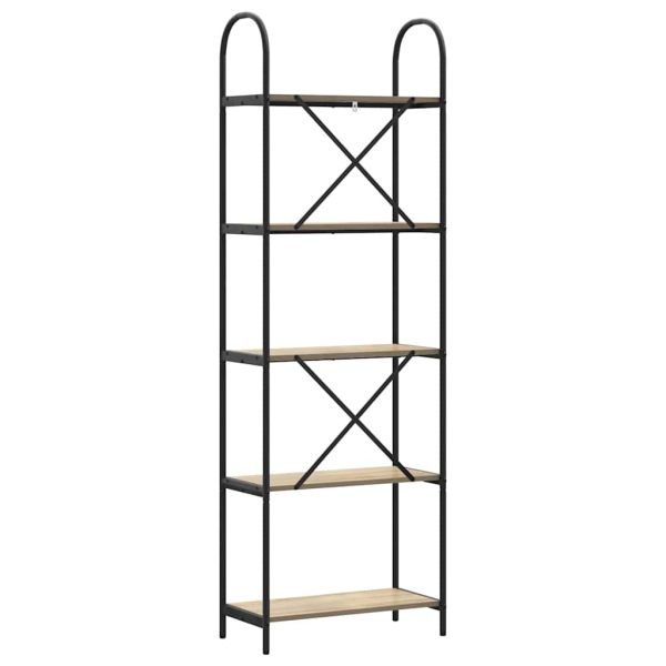 Рафт за книги Сонома дъб 60 x 30 x 183 см Инженерно дърво