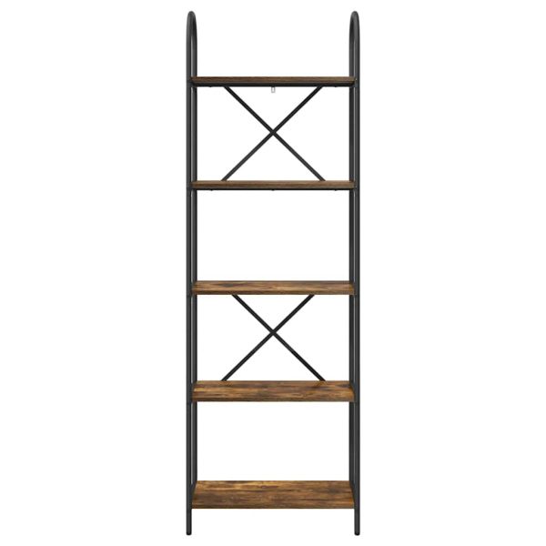 Рафт за книги Димян дъб 60 x 30 x 183 см Инженерно дърво