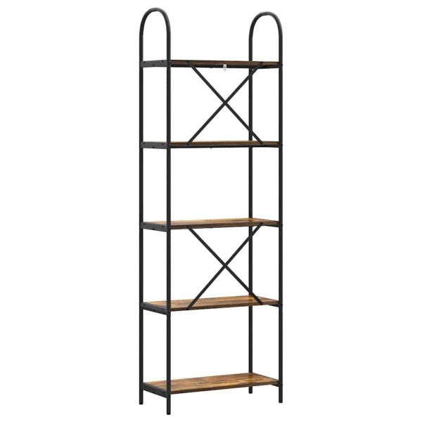 Рафт за книги Димян дъб 60 x 30 x 183 см Инженерно дърво