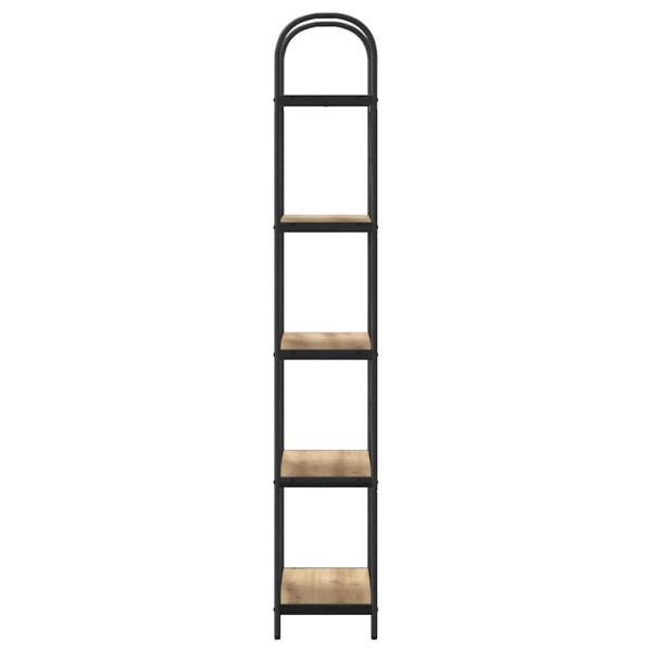 Рафт за книги Дъб 60 x 30 x 183 см Инженерно дърво