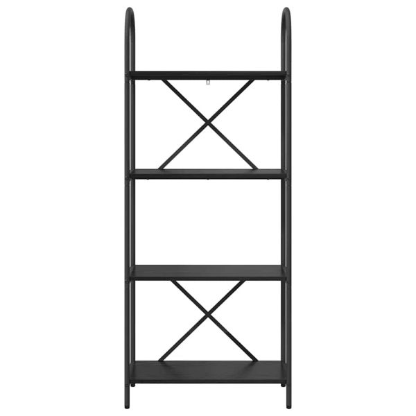 Рафт за книги Черния дъб 60 x 30 x 146 см Инженерно дърво