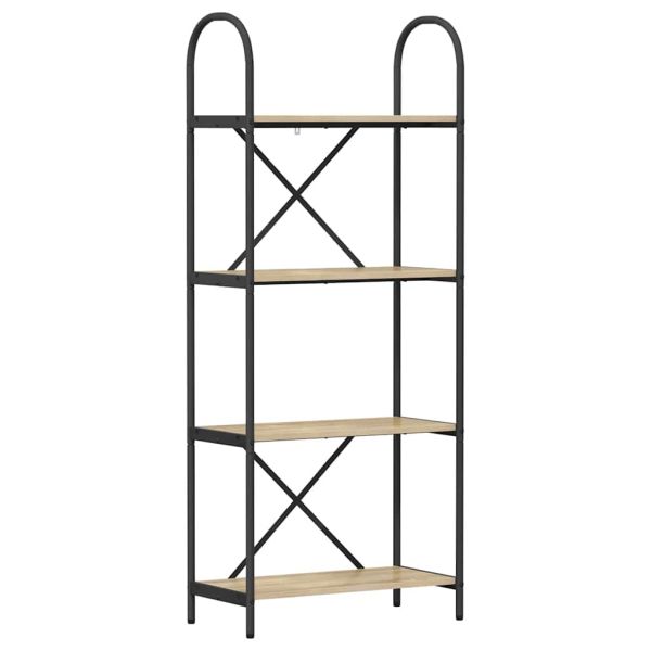 Рафт за книги Сонома дъб 60 x 30 x 146 см Инженерно дърво