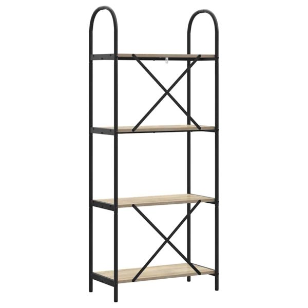 Рафт за книги Сонома дъб 60 x 30 x 146 см Инженерно дърво