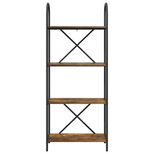 Рафт за книги Димян дъб 60 x 30 x 146 см Инженерно дърво