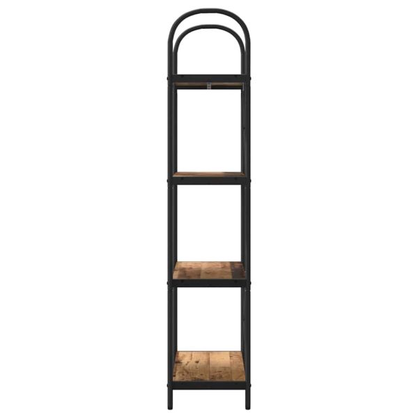 Рафт за книги Старо дърво 60 x 30 x 146 см Инженерно дърво