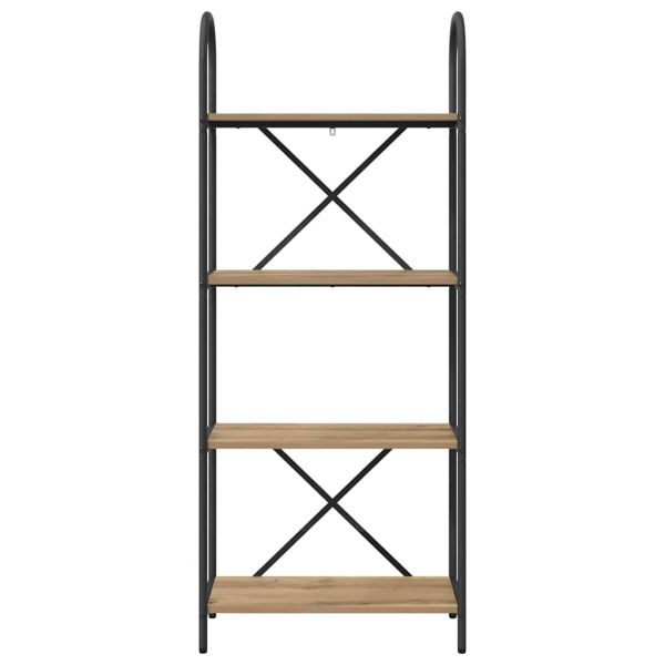 Рафт за книги Дъб 60 x 30 x 146 см Инженерно дърво