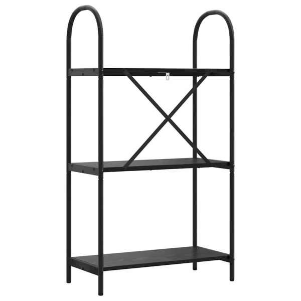 Рафт за книги Черния дъб 60 x 30 x 109 см Инженерно дърво