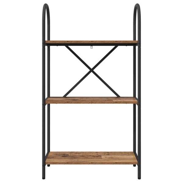 Рафт за книги Старо дърво 60 x 30 x 109 см Инженерно дърво