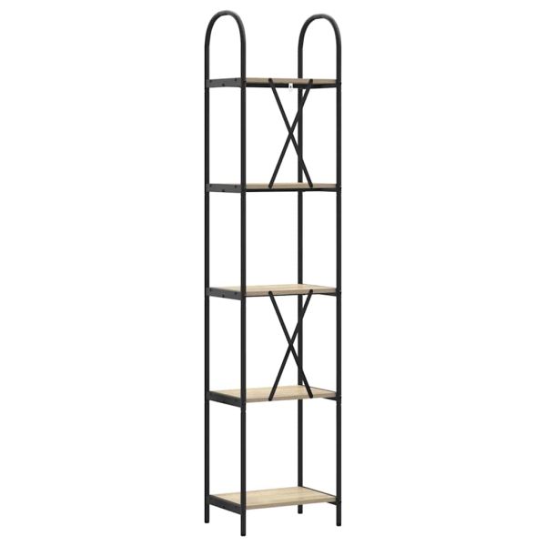 Рафт за книги Сонома дъб 40 x 30 x 183 см Инженерно дърво