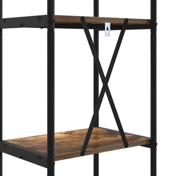 Рафт за книги Димян дъб 40 x 30 x 183 см Инженерно дърво