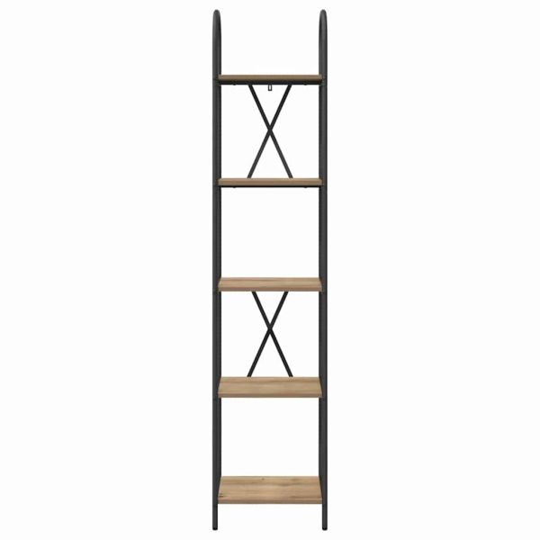 Рафт за книги Дъб 40 x 30 x 183 см Инженерно дърво